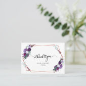 Moderne Blumenzwiebelkur Dankeschön-Karte Visitenkarte (Stehend Vorderseite)