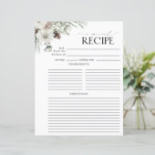 Moderne Blumenzwiebelseite Recipi Binder Page (Stehend Vorderseite)