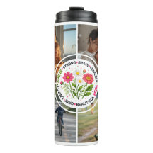 Moderne Blumige Mehrfach-Foto-Personalisierte Mutt