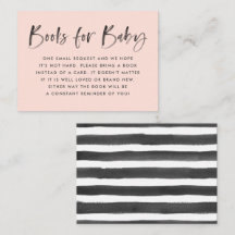 Moderne Blush-Baby-Shower-Buch-Anfrage