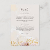 Moderne Blush Bloral | Angaben zur Wasserfarbe Begleitkarte (Vorderseite)