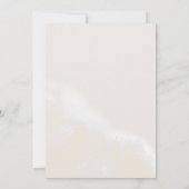 Moderne Blush Bloral | Einfache Lässige Marmorhoch Einladung (Rückseite)