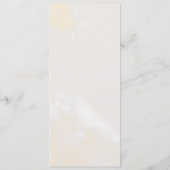 Moderne Blush Bloral | Hochzeitsessen in Wasserfar Menükarte (Rückseite)