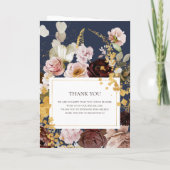 Moderne Blush Bloral | Hochzeitsmarsch Programm (Rückseite)