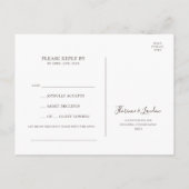 Moderne Blush Bloral | Marble Song Request UAWG Postkarte (Rückseite)