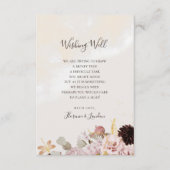 Moderne Blush Bloral | Marmorhochzeit zum Wohlfühl Begleitkarte (Vorderseite)