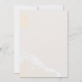 Moderne Blush Bloral | Navy Brunch and Bubbly Einladung (Rückseite)