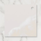 Moderne Blush Bloral | Navy Vielen Dank für Ihre U Geschenkanhänger (Rückseite)