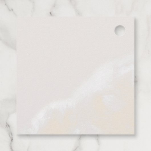 Moderne Blush Bloral | Navy Vielen Dank für Ihre U Geschenkanhänger (Rückseite)