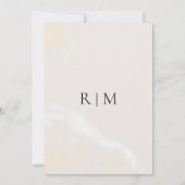 Moderne Blush Bloral | Traditionelle Hochzeit der Einladung (Rückseite)