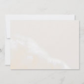 Moderne Blush Bloral | Wasserfarbe Horizontal Gere Save The Date (Rückseite)