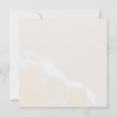 Moderne Blush Bloral | Wraath Wedding Square Einladung (Rückseite)