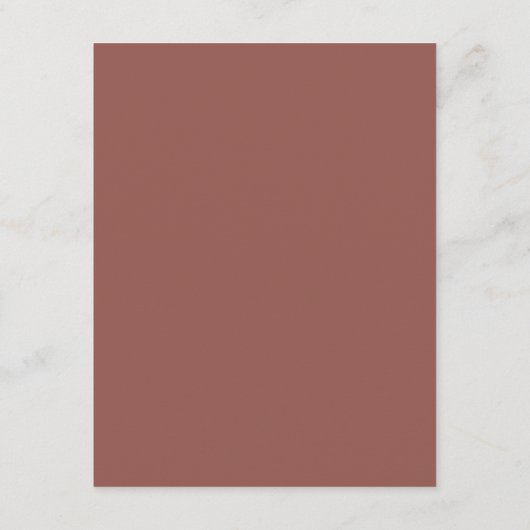 Moderne Blush Brown Monogram Earth Tone Wedding Begleitkarte (Rückseite)