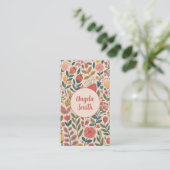 Moderne Blush Floral Visitenkarte (Stehend Vorderseite)