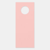 Moderne Blush FloraL Wedding Gast stört nicht Türanhänger (Rückseite)