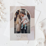 Moderne Blush Foto Holiday, schimmernde Formen Feiertagskarte<br><div class="desc">Mit dieser modernen und eleganten Happy Holidays Foto Flachkarte können Sie Ihren Urlaub bei Familie und Freunden genießen. Die abstrakten Formen sind in Aquarelltönen,  Beige und Blau gehalten,  mit Akzenten aus Glitzer. Personalisieren Sie diese schillernde Urlaubskarte,  indem Sie Ihren eigenen Urlaubssegment,  Namen und Jahr hinzufügen.</div>
