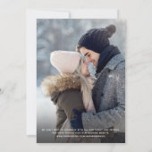 Moderne Blush-FotoCollage Rettete unser Datum Save The Date (Rückseite)