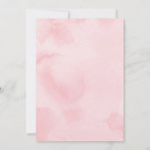 Moderne Blush Gold Geometric Confetti Babydusche Einladung (Rückseite)