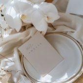 Moderne Blush Pink Blank Table Guest Platzkarte