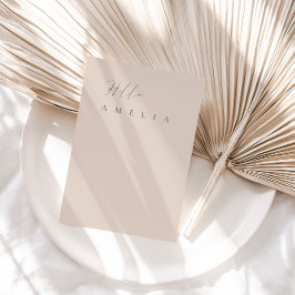 Moderne Blush Pink Blank Table Guest Platzkarte