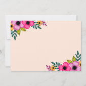 Moderne Blush Pink Bläschen Minimal Hochzeit Dankeskarte (Rückseite)