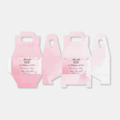 Moderne Blush Pink Floral Baby Dusche Vielen Dank Geschenkschachtel (Ungefaltet)