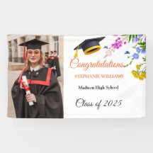 Moderne Blush Pink Floral Graduate Party