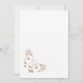 Moderne Blush Pink Floral Wedding Einladung (Rückseite)