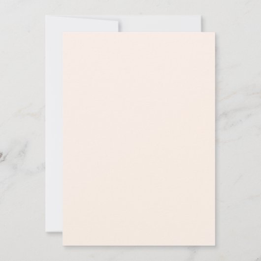 Moderne Blush Pink Floral Wedding Einladung (Rückseite)