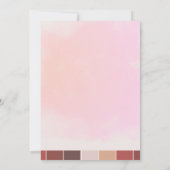 Moderne Blush Pink Graduation Party Einladung (Rückseite)