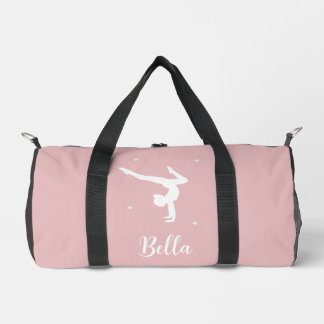 Moderne Blush Pink Gymnastik Dance Fitness Duffle Bag