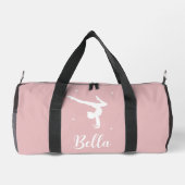 Moderne Blush Pink Gymnastik Dance Fitness Duffle Bag (Rückseite)