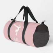 Moderne Blush Pink Gymnastik Dance Fitness Duffle Bag (Rechte Ecke)