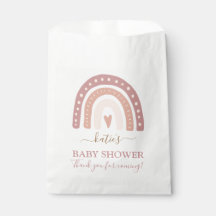 Moderne Blush Pink Rainbow Girl Baby Dusche