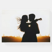 Moderne Blush Pink Sage Floral Wasserfarbe Hochzei Gästebuch (Rückseite)