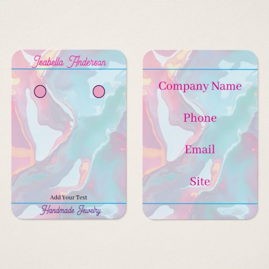 Moderne Blush Pink Soft Mint Gold Luxus-Kollektion (Vorne & Hinten)