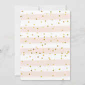 Moderne Blush Pink Star und Moon Baby Dusche Einladung (Rückseite)