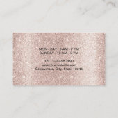 Moderne Blush Rose Gold Coffee Cups Kaffee Treuekarte (Rückseite)