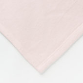 Moderne Blush-Rose Personalisiert Monogramm Name - Fleecedecke (Ecke)