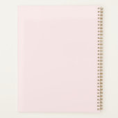 Moderne Blush-Rose Personalisiert Monogramm Name - Planer (Rückseite)