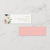 Moderne Blush Wedding Gold UAWG Online Website Mini Visitenkarte (Vorne/Hinten)