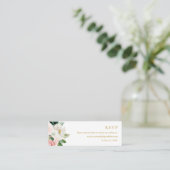 Moderne Blush Wedding Gold UAWG Online Website Mini Visitenkarte (Stehend Vorderseite)
