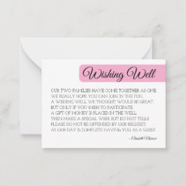 Moderne Blush-Well-Card-Vorlage - Minimal Mitteilungskarte