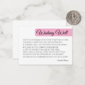 Moderne Blush-Well-Card-Vorlage - Minimal Mitteilungskarte (Vorderseite/Rückseite Beispiel)