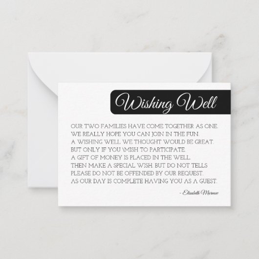 Moderne Blush-Well-Card-Vorlage - Minimal Mitteilungskarte (Vorderseite)