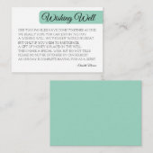Moderne Blush-Well-Card-Vorlage - Minimal Mitteilungskarte (Vorne/Hinten)