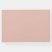 Moderne Blush & White Daisies Wedding Gästebuch (Rückseite)