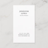 Moderne Blush & White Foto Social Media Visitenkarte (Rückseite)