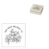 Moderne Blüte Dieses Buch gehört zum Individuelle Gummistempel (Stempel)