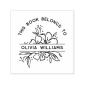 Moderne Blüte Dieses Buch gehört zum Individuelle Permastempel (Design)